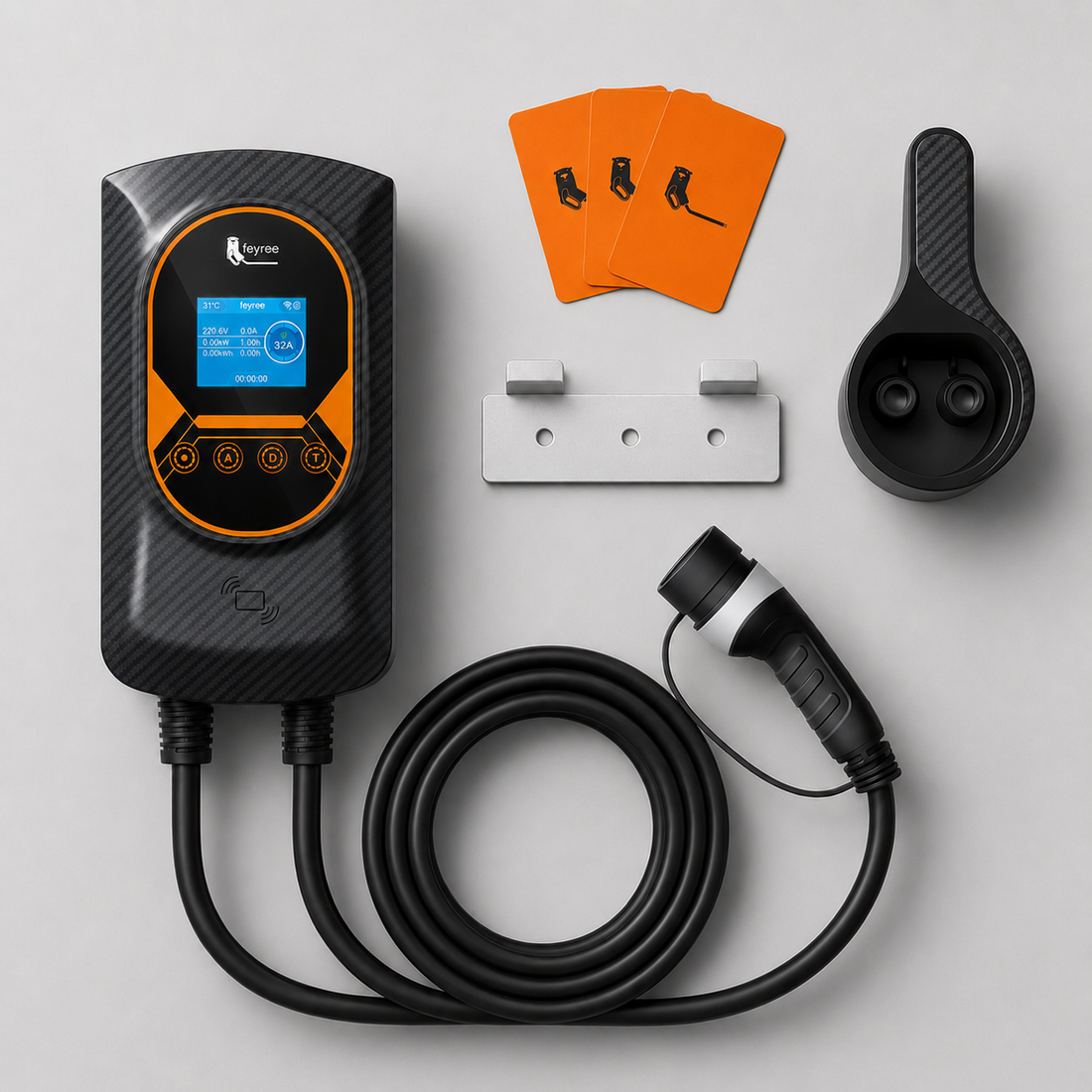 Wallbox 7,6 kW Type 2 : recharge rapide et intelligente à domicile